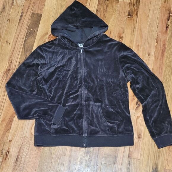 💙3 for $30💙 Athletic Works Velour Zip Up Hoodie Pockets XL - Picture 1 of 4